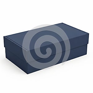 Elegant dark blue rectangular storage box