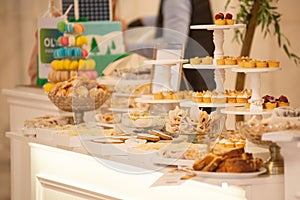 Elegant Dessert Candy Bar Display at Event