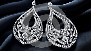 Elegant diamond earrings