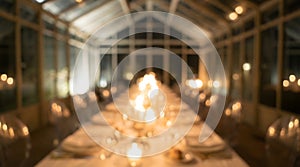Elegant Dinner Setting with Candles