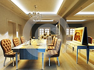 A elegant dinning room