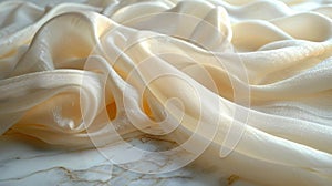 Elegant draped silk fabric - generative ai
