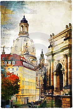 Elegant Dresden - artwork in painting style