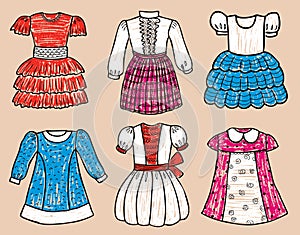 Elegant dresses for a little girl