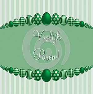 Elegant Easter egg card