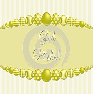 Elegant Easter egg card