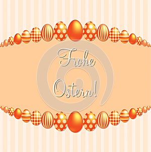 Elegant Easter egg card