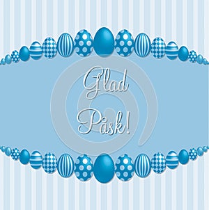 Elegant Easter egg card