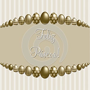 Elegant Easter egg card