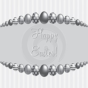 Elegant Easter egg card