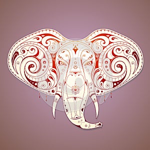 Elegant elephant illustration