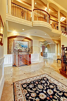 Elegant entryway to luxury home.