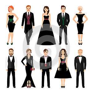 Elegant fashion people illustration