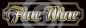 Elegant Fine Wine Banner