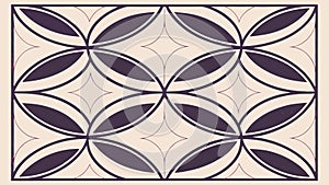 Elegant Floral Geometric Pattern Vector, vector design Generative AI