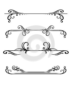 Elegant floral monograms and borders Design templates for invitations menus labels Wedding monograms Monogram identity for restaur