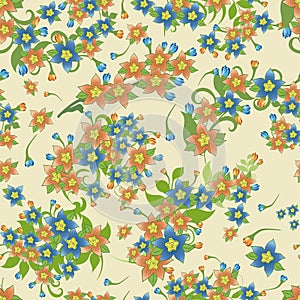 Elegant floral seamless pattern background for your design