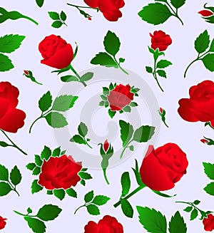 Elegant floral seamless pattern with rose, wallpap