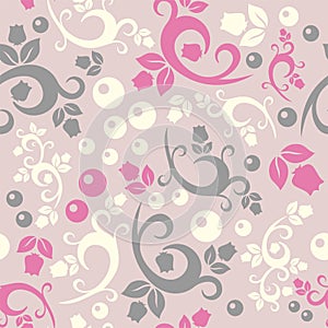Elegant floral vintage seamless pattern background