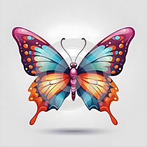 Elegant Flutter: A Stunning Vector Butterfly Design