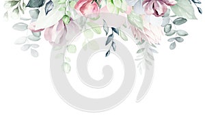 Elegant foliage design for wedding, cards, invitations, greetings