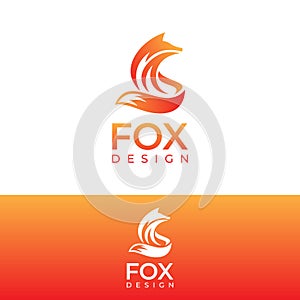 Elegant Fox Animal Concept Idea Inspiration Logo Design