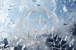 Elegant frosted glass background with intricate frost patterns perfect for design projects