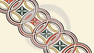 Elegant Geometric Interlocking Pattern - Seamless Abstract Design, vector design Generative AI