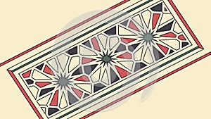 Elegant Geometric Pattern Border: Versatile Decorative Design, vector design Generative AI