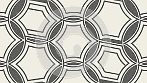 An Elegant Geometric Pattern with Interlocking Hexagons, vector design Generative AI