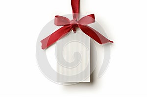 Elegant Gift Box with Red Ribbon