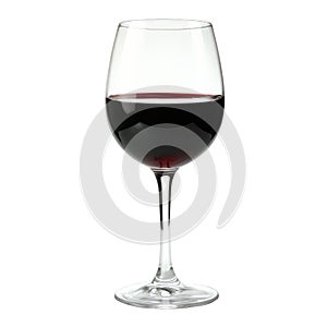 Elegant Glass Of Red Wine