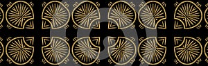 Elegant Gold And Black Art Deco Banner