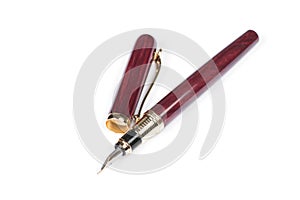 Elegant gold plated business fountain pen