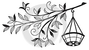 Elegant Golden Rectangular Photo Frame, vector design Generative AI