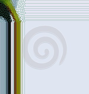 Elegant gray framed background with green and blue hues