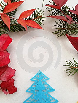Elegant greeting card for winter holiday