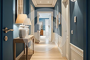Elegant Hallway in Modern Home