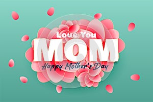 Elegant happy mother`s day background