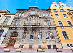 The elegant historic house on Sandor Brody street, Budapest, Hungary