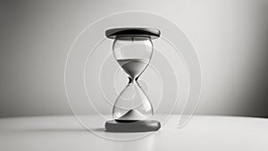 Elegant Hourglass Measuring the Passage of Time.