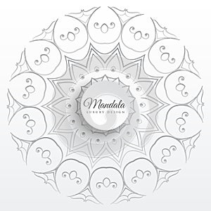 Elegant indian mandala pattern background