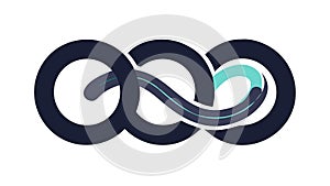 Elegant Infinity Loop Icon Representing Eternity and Continuity, vector design Generative AI