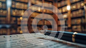 The elegant ink pen.AI generated image