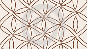 Elegant Interlocking Circle Geometric Pattern Background, vector design Generative AI