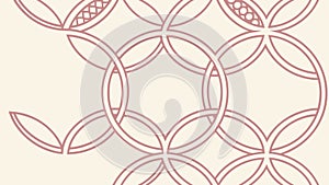 Elegant Interlocking Rings Pattern Vector, Seamless Abstract Design, vector design Generative AI