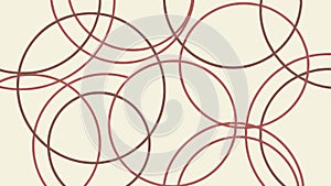 Elegant intersecting circles geometric pattern design, vector design Generative AI