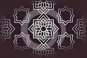 Elegant Islamic Geometric Pattern for Design