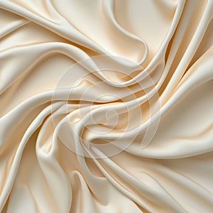 Elegant ivory silk fabric with soft folds.
