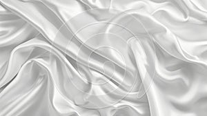 Elegant ivory silk satin drapery abstract monochrome luxury background for sophisticated designs